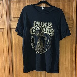 Black Luke Combs Concert Graphic T-Shirt Size XL